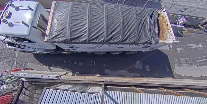 Heavy Vehicle Loading Dock Aerial View