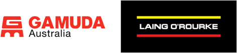 Gamuda Australia and Laing O'Rourke consortium logos